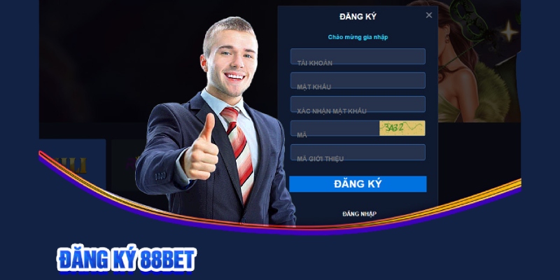 Mở tài khoản ở nhà cái 88Bet trong 1 phút